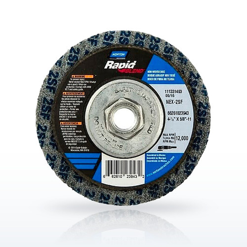 Norton Rapid Finish™ Bear-Tex Unified Wheel, 4-1/2 x 5/8 in-11, Very Fine
