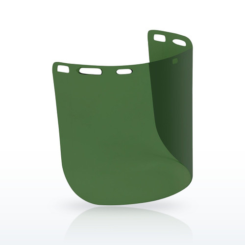 Polycarbonate Safety Visor 0.078" - Dark Green Tint, 251-01-7312