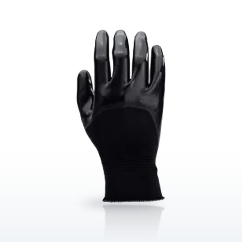 Polytril Seamless Knit Polyester Glove with Nitrile Coated Smooth Grip on Palm