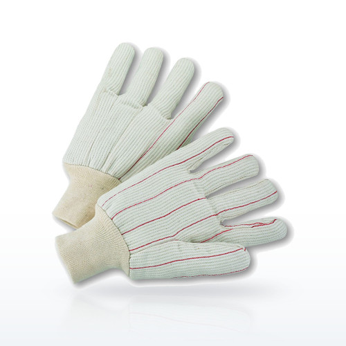 PIP K81SCNCI Cotton Canvas Gloves, Polyester/Cotton Corded Double Palm Glove