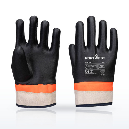 Portwest A402 Grip PVC Sandy Double Dipped Glove