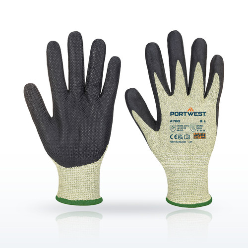 Portwest A780 Cut Resistant Gloves, ANSI A4, Arc Cut D13 Level 2 Glove A4