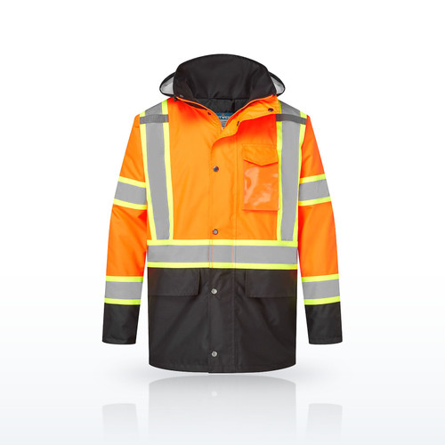 Portwest CA369 Hi-Vis X Back Contrast Winter Traffic Jacket