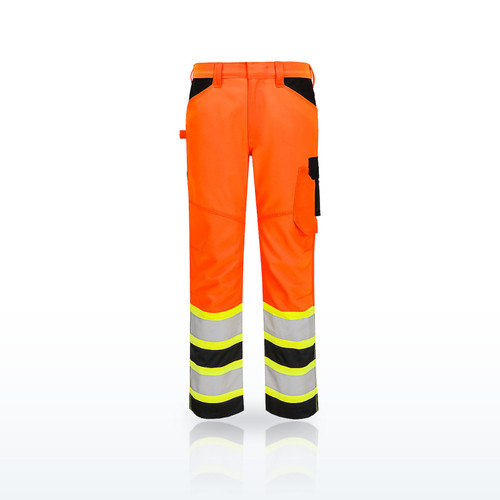 Portwest CA241 Hi-Vis Pants & Bibs, Hi-Vis Contrast Tape Work Pants