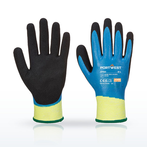 Portwest AP50 Cut D13 Nitrile Aqua Glove A4