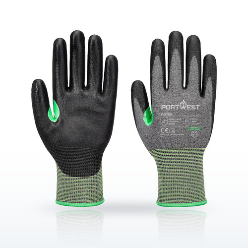 Portwest A638 Cut Resistant Gloves, ANSI A3, CS Cut C15 PU Glove A3