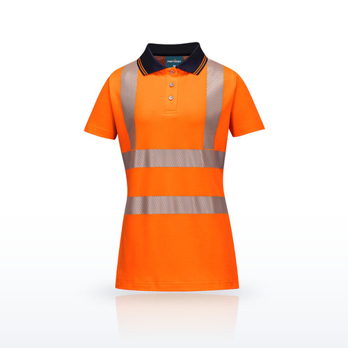 Portwest LW72 Hi-Vis Women's Cotton Comfort Pro Polo Shirt S/S