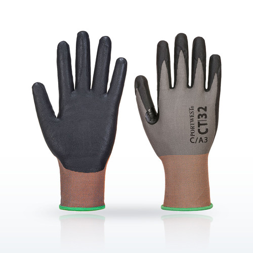 Portwest CT32 Cut Resistant Gloves, ANSI A3, CT Cut C18 Nitrile Glove A3