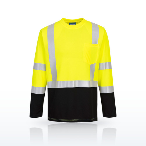 Portwest S398 Laguna Hi-Vis Contrast Pocket T-Shirt L/S