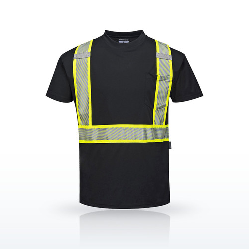 Portwest S396 Hi-Vis Shirts, Iona Plus Enhanced T-Shirt S/S