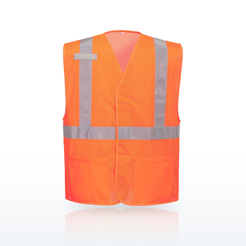 Portwest UC491 Hi-Vis Vests, Economy Hi-Vis Mesh External Pocket Vest