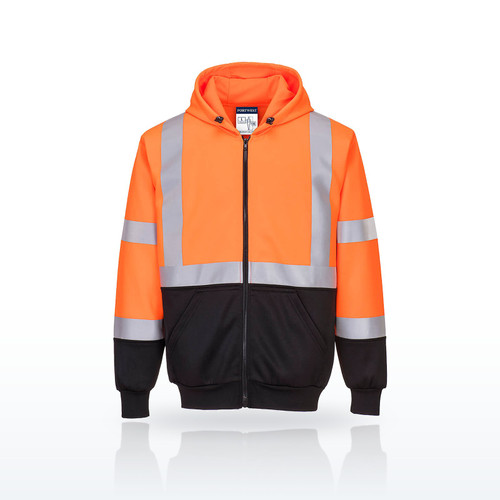 Portwest UB315 Hi-Vis Contrast Zipped Hoodie