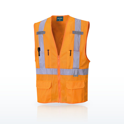 Portwest US370 Hi-Vis Vests, Atlanta Hi-Vis X Back Executive Vest