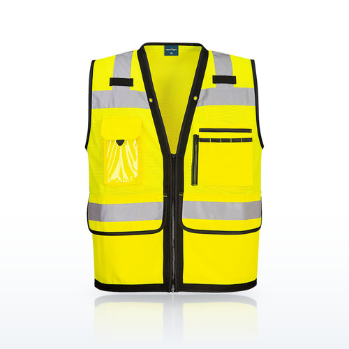 Portwest US378 Hi-Vis Vests, Hi-Vis Heavy Duty Surveyor Vest