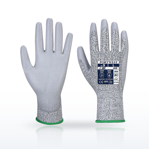 Portwest VA620 Cut Resistant Gloves, Vending LR Cut PU Palm Glove