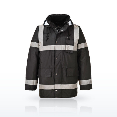 Portwest US433 Hi-Vis Jackets & Outerwear, Iona Enhanced Winter Traffic Jacket