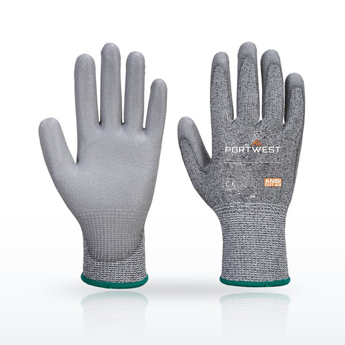 Portwest VB622 Cut Resistant Gloves, ANSI A3, Vending Cut C13 PU Glove A3