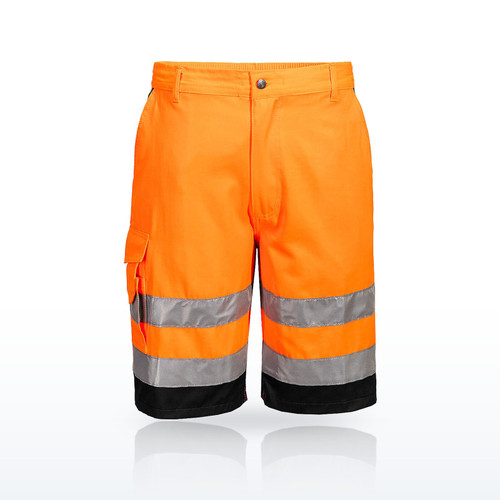 Portwest L043 Hi-Vis Pants & Bibs, Hi-Vis Lightweight Shorts