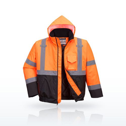 Portwest US363 Hi-Vis Contrast Winter Bomber Jacket