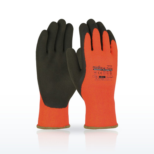 PowerGrab Thermo 41-1400 Cold Weather Gloves, ANSI A2, Latex