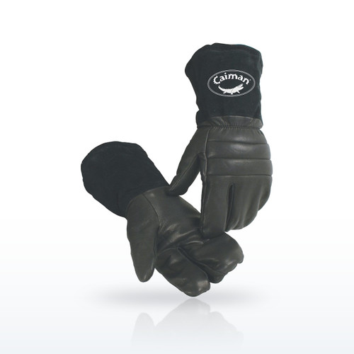 Caiman 1398 Cold Weather Gloves, Premium Goat Grain Leather Glove