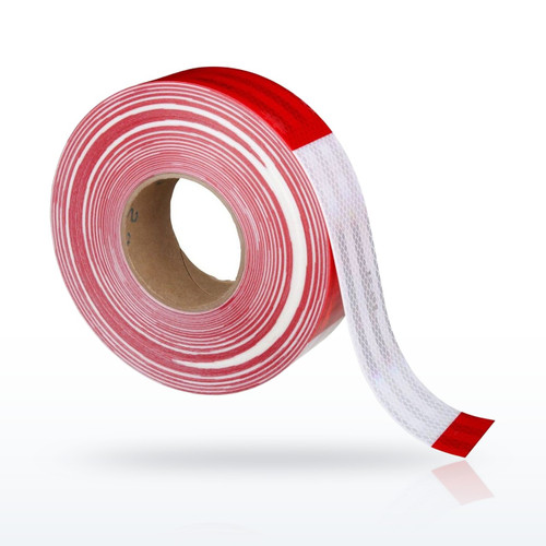 3M 983-32 Safety Tapes, Diamond Grade Red/White Conspicuity Marking Tape