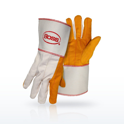 Boss 1BC28571 Cotton Canvas Gloves, Premium Grade Chore Glove, Double Layer Palm