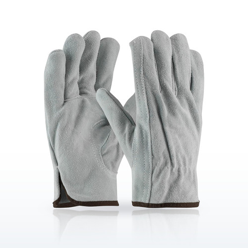 PIP 69-189 Premium Grade Split Cowhide Leather Drivers Glove, Keystone Thumb