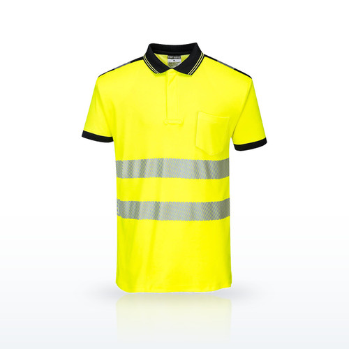 Portwest T180 PW3 Hi-Vis Cotton Comfort Polo Shirt S/S