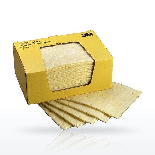 3M 150 High Capacity Chemical Sorbent Pads, 9-1/4 x in, Case of