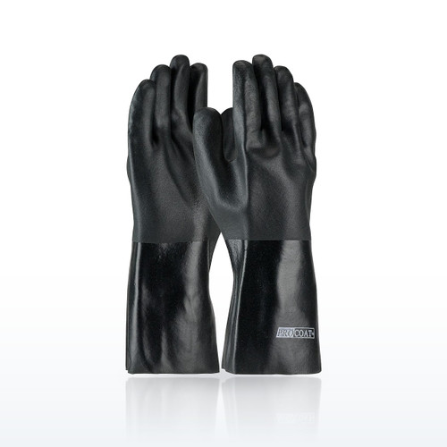 Assurance 58-8040DD Chemical Resistant Gloves, PVC Coated, 14 Length