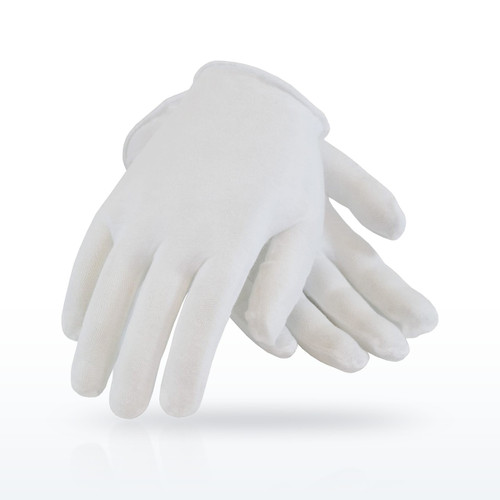 Premium, Light Weight Cotton Lisle Inspection Glove with Unhemmed Cuff - 97-501