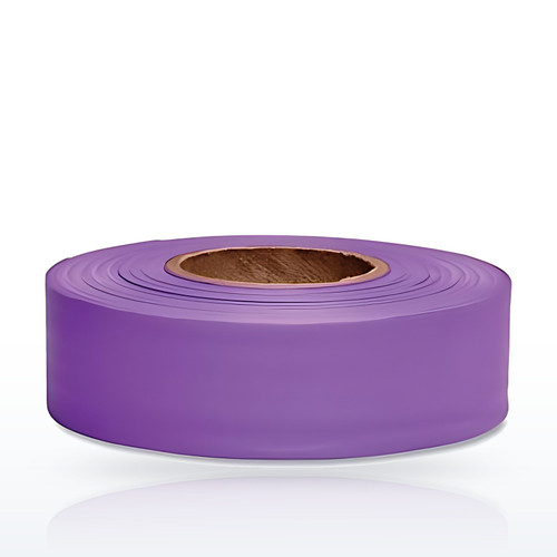 Presco Taffeta Flagging Tape, 1-3/16 in x 300 ft, Purple