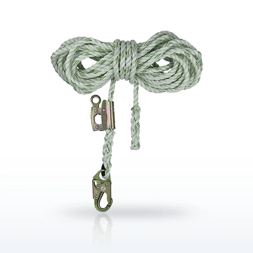 Safewaze FS700-25GA PRO 25' Vertical Lifeline Assembly: Snap Hook, Rope Grab