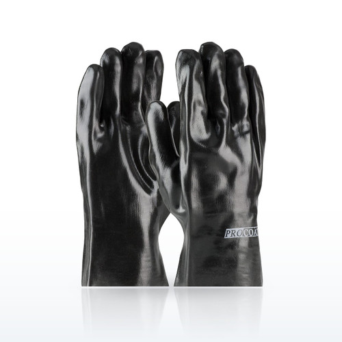 PIP ProCoat 58-8020 Chemical Resistant Gloves, PVC Coated, 10