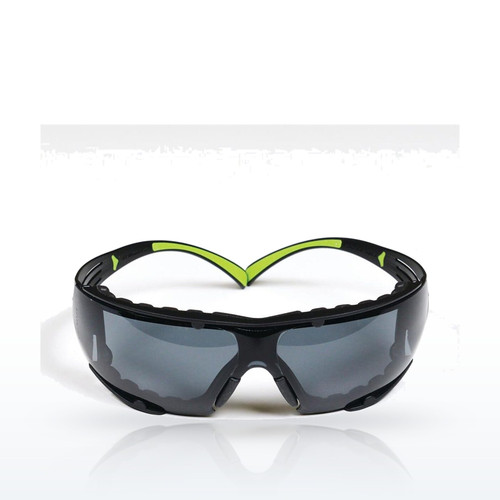 3M SecureFit 400 Safety Glasses with Foam Gasket, Gray Anti-Fog
