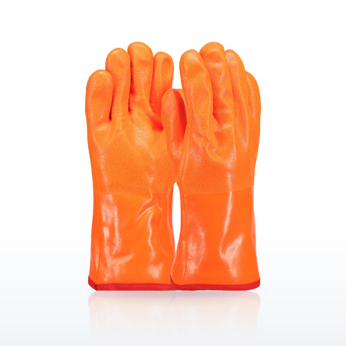 PVC Dipped Glove with Insulated Foam Liner and Rough Finish - 12" Length