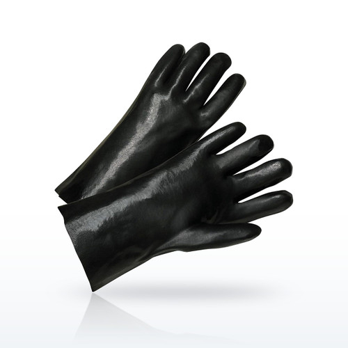 PVC Dipped Glove with Jersey Liner and Smooth Finish - 12" Length, J1027