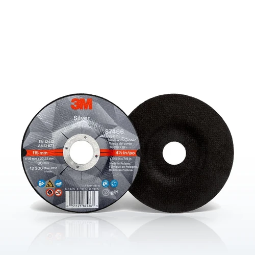 3M Resin Bonded Abrasives, Silver Type 27 Cut-Off Wheel, 36 Grit