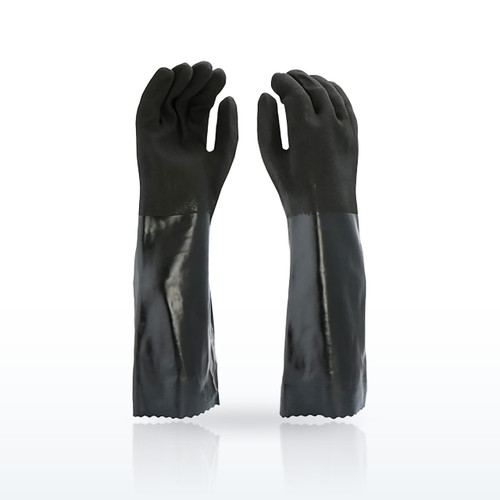 PIP J1087RF Chemical Resistant Gloves, PVC Coated, PVC Dipped Glove