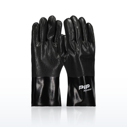 Premium PVC Dipped Glove with Interlock Liner and Rough Sandy Finish - 58-8130DD