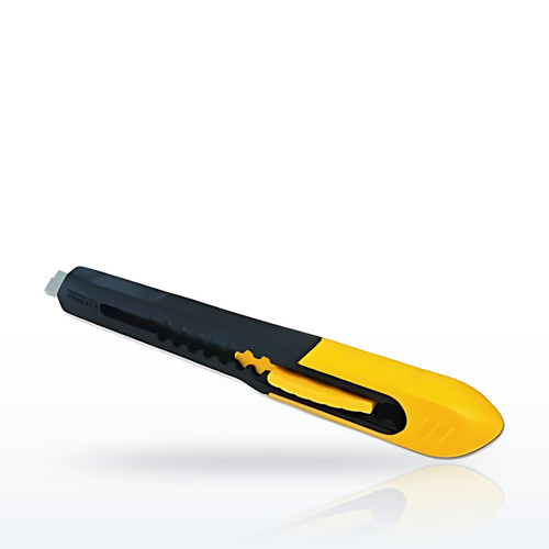 Quick Point™ Knife, 7 in, Snap-Off Steel Blade, Plastic, Black/Yellow