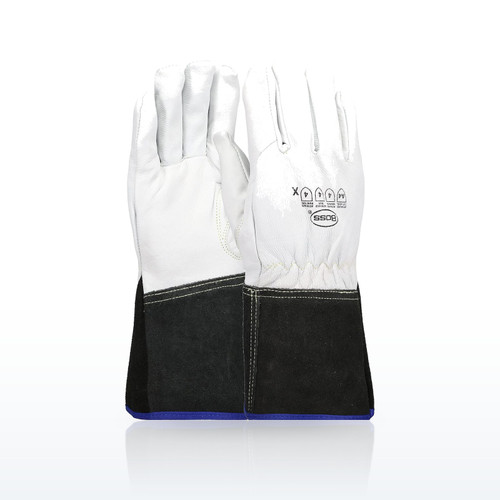 Boss 1JL4061CG Premium Top Grain Goatskin Leather Drivers Glove, ANSI A4