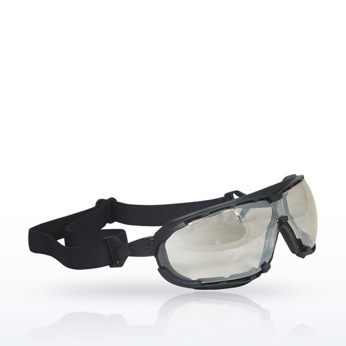 Radians Dagger™ Foam Lined Safety Goggle - Black Frame
