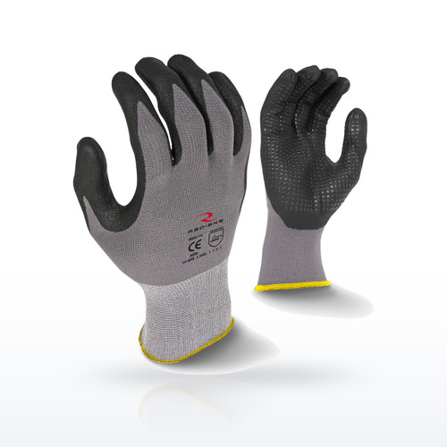 Radians RWG11 Coated Gloves, Microdot Foam Nitrile Gripper Glove