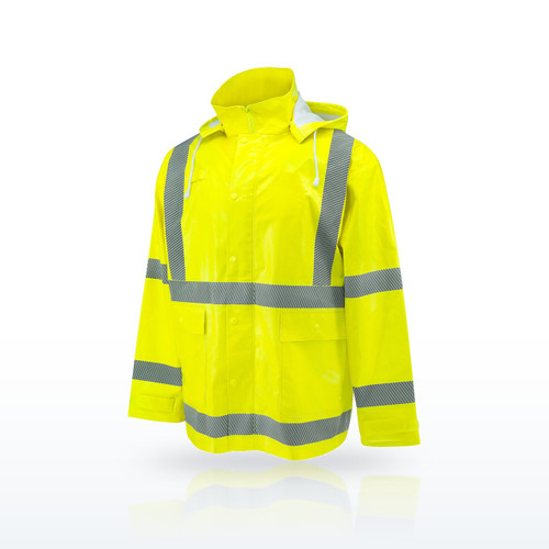 Radians RW08J FR Rainwear, Class 3 Self-Extinguishing Rain Jacket