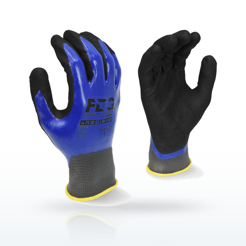 Radians RWG32 FDG Coating Full Dipped Waterproof Nitrile Work Glove