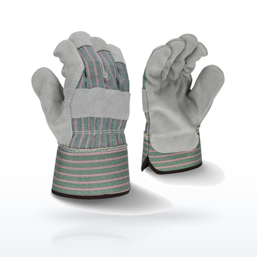 Radians RWG3300 Leather Palm Gloves, Rubber Coated