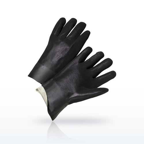 PIP 1017RF Chemical Resistant Gloves, PVC Coated, PVC Dipped Glove
