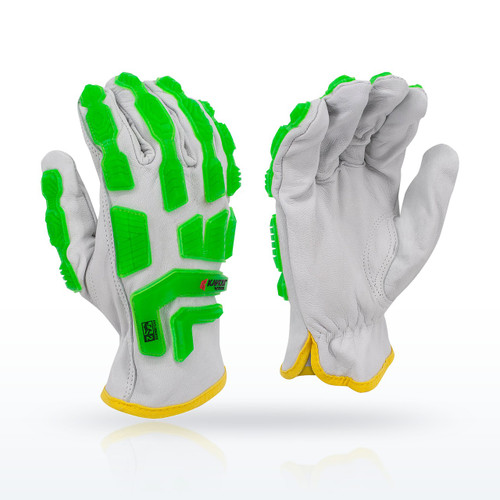 Radians RWG51 Leather Palm Gloves, KAMORIWhite Grain Goat Skin Work Glove